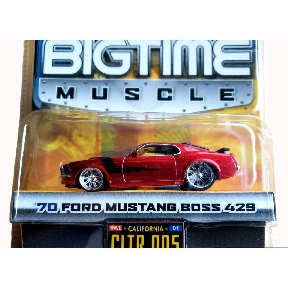 2004 Jada Toys '70 FORD MUSTANG BOSS 429 RED DUB CITY BigTime Muscle Car 1:64